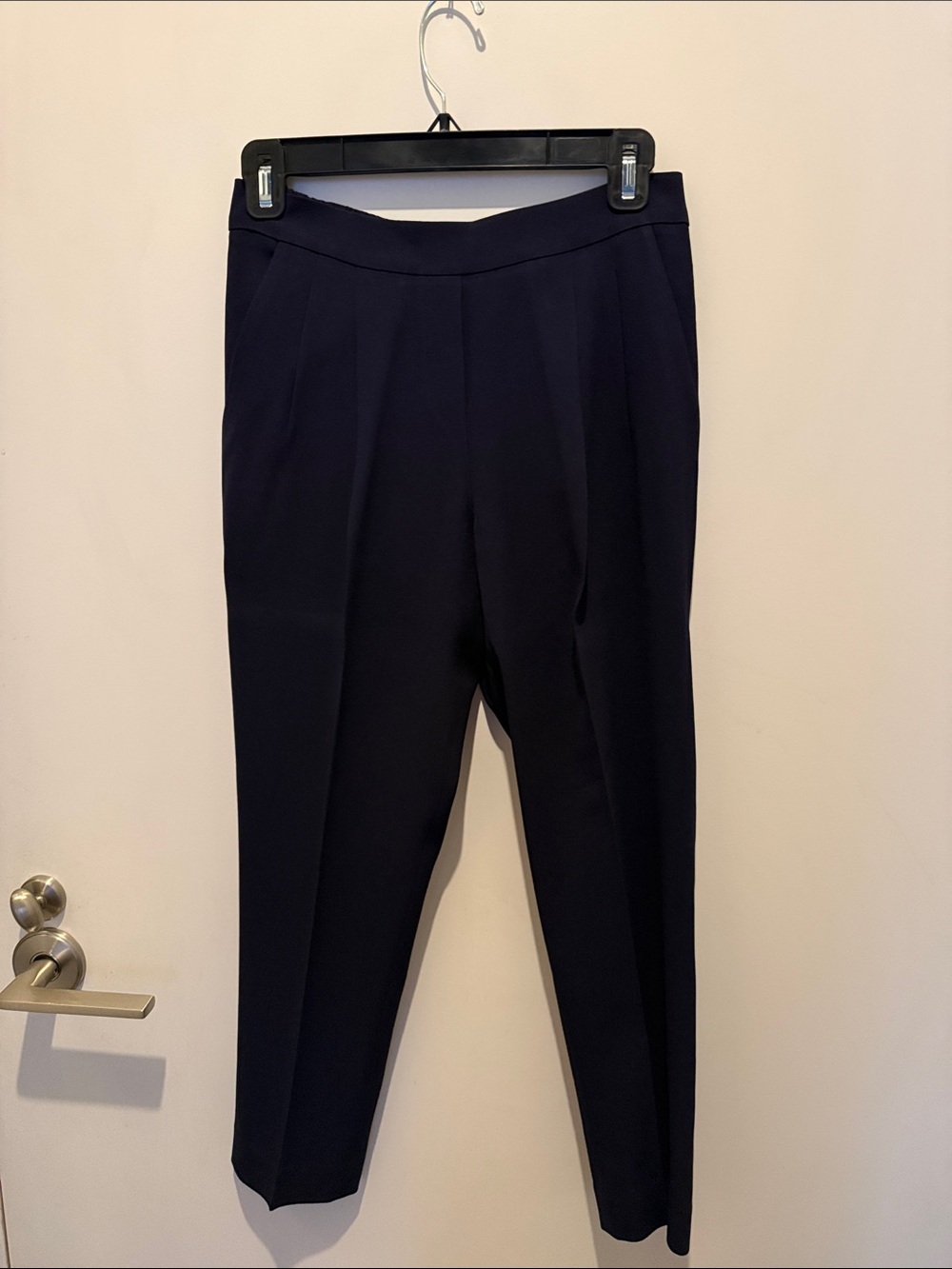 Babaton Navy Slim Cropped Trousers